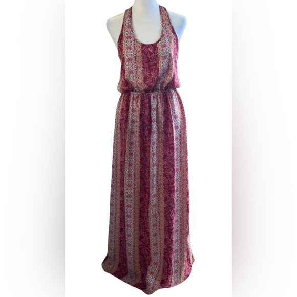 Pink Rose Dresses & Skirts - Pink Rose Vintage Boho Print Maxi Dress